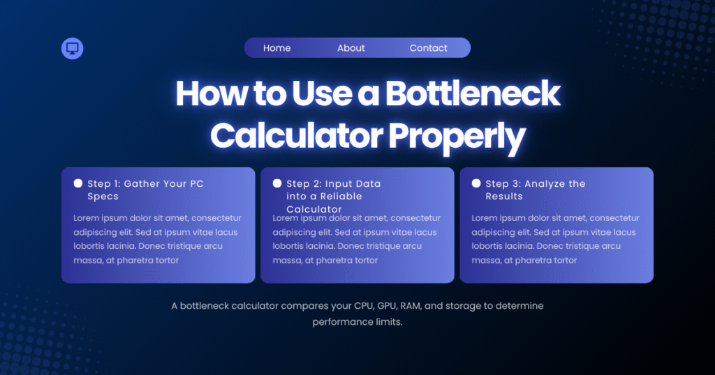 How to Use a Bottleneck Calculator Properly