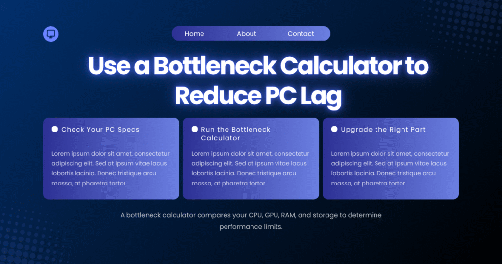 Use a Bottleneck Calculator to Reduce PC Lag